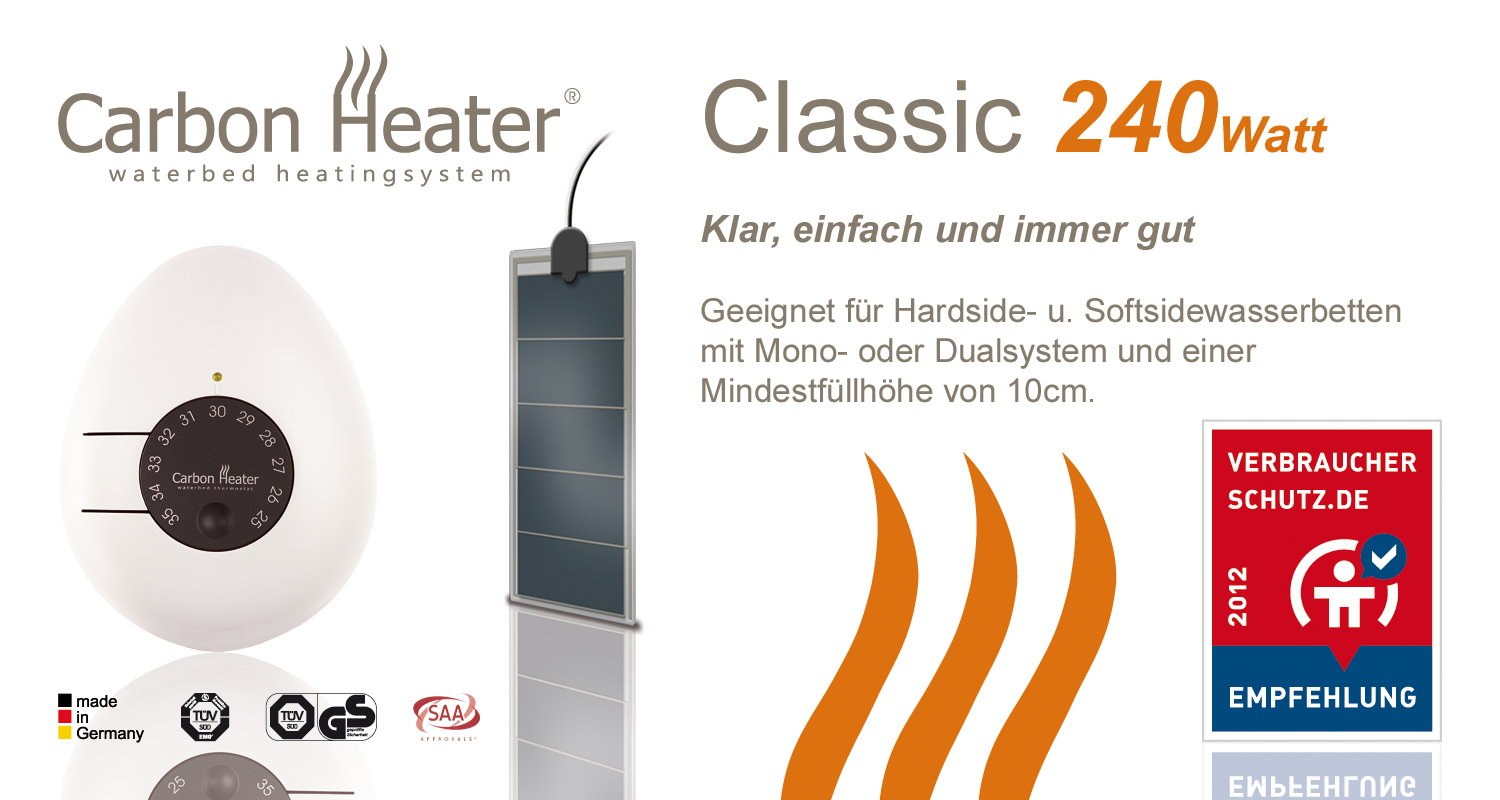Wasserbetten Heizungen