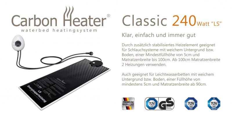 Wasserbetten Heizung TBD Carbon Heater 240 W